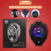 Quạt Tản Nhiệt Điện Thoại Sò Lạnh MEMO DL05 Chơi Game Siêu Lạnh,Màn Hình Hiển Thị Nhiệt Độ,Led RGB, Kẹp 2 Chiều