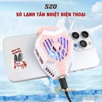 Quạt tản nhiệt điện thoại sò lạnh S20 giá rẻ giảm nhiệt nhanh hỗ trợ tăng FPS