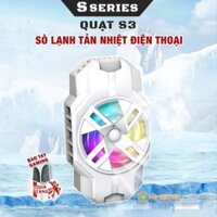 Quạt tản nhiệt điện thoại sò lạnh S3 màu trắng giá rẻ giảm nhiệt nhanh hỗ trợ tăng FPS Gaming Liên Quân PUBG FF