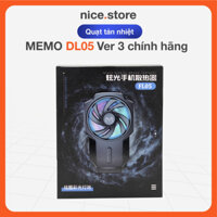 Quạt Tản Nhiệt Điện Thoại Sò Lạnh MEMO DL05 Ver 3 2022 tản nhiệt ĐT | Đèn LED RGB Gaming Siêu Đẹp - nice.store9999