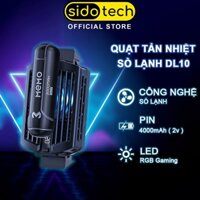 Quạt tản nhiệt điện thoại không dây SIDOTECH MEMO DL10 có pin 2000mAh công nghệ sò lạnh làm mát nhanh LED RGB gaming