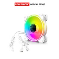 Quạt Tản Nhiệt, Fan Case Led RGB Coolmoon WF1 ARGB - Màu Trắng