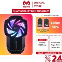 Quạt tản nhiệt gaming cho điện thoại MEMO FL01 | RGB | 500 mAh | Công nghệ làm mát lốc xoáy làm mát hạ nhiệt nhanh