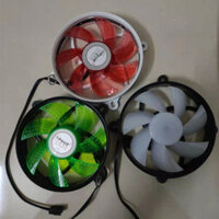 Quạt tản nhiệt Huaxia Haofeng 9cm Quạt đơn phát sáng yên tĩnh Giao diện 3pin 30718