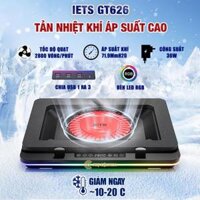 Quạt tản nhiệt laptop IETS GT626 tản khí nén turbo 2800RPM giảm nhiệt thực sự chuyên dụng cho máy tính đồ họa gaming