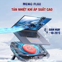 Quạt tản nhiệt laptop Memo FL08 tản khí nén turbo 2400RPM giảm nhiệt thực sự chuyên dụng cho máy tính đồ họa gaming – Đế tản nhiệt Laptop