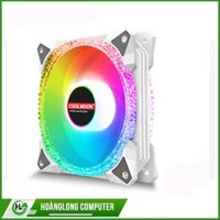 QUẠT TẢN NHIỆT  LED RGB COOLMOON S5 (ROYAL) (WHITE/ Black)( Hạ tạm thời)