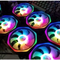 Quạt tản nhiệt máy tính - Fan case Coolmoon Sunshine Led RGB Ver 8 Plus + Led Rainbow + Bộ hub coolmoon