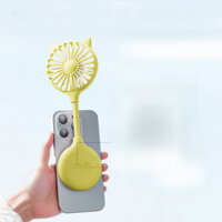 Quạt tản nhiệt nước điện thoại, quạt nhỏ mới có cốc hút, cầm tay xoay di động cho trẻ em, để bàn ngoài trời cho học sinh, Type-C sạc