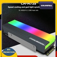 Quạt Tản Nhiệt Ổ Đĩa SSD 2280 ARGB CM-M2A M.2 Nhiều Màu Sắc