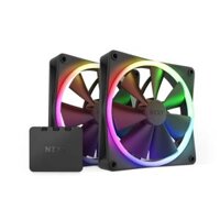 Quạt tản nhiệt PC NZXT F140 | Kit 2 fan 140mm, RGB, Đen