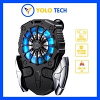 Quạt tản nhiệt sò lạnh điện thoại ,kèm nút bấm  trá phải có đèn LED RGB