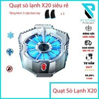 Quạt tản nhiệt sò lạnh X20 giá rẻ nhất thị trường hỗ trợ tản nhiệt cực nhanh (Tặng kèm bao tay chơi game cao cấp)