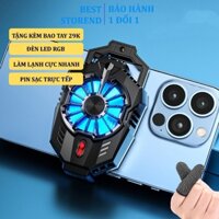 Quạt tản nhiệt sò lạnh X20 kẹp cố định hỗ trợ tản nhiệt nhanh dùng cho điện thoại của game thủ