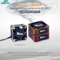 Quạt Tản Nhiệt Turbo 25x25mm Bằng Nhôm 32000rpm Cho Hobbywing 1 / 10 Ts160 Ts120v2 Ts160v2 Rc