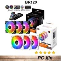 Quạt tản nhiệt XIGMATEK GALAXY III ROYAL - BR120 ARTIC / Essential BX120 ARGB HUB FAN (PACK x3, CONTROLLER, POWER)