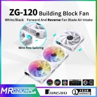 Quạt Tản Nhiệt ZG-120 ARGB 4 PIN 120mm 5V 3PIN Màu Trắng Đen Không Gây Tiếng Ồn Cho CPU Máy Tính