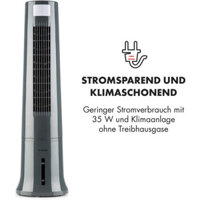 Quạt tháp hơi nước 3 in 1 - Klarstein Highrise, quạt tháp  nhiều chế độ, 3 tốc độ bảo hành 12 tháng