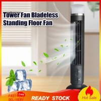 Quạt tháp oppophoneuse Quạt sàn đứng không cánh Dao động góc rộng Gió nhẹ nhàng Sạc USB Dễ dàng làm sạch Quạt làm mát có đèn LED