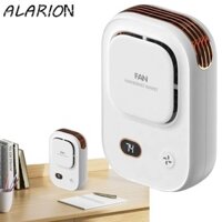 Quạt thắt lưng đeo được ALARION, Quạt kẹp thắt lưng làm mát, Màn hình pin thông minh Quạt điện nhỏ gọn màu hồng / trắng / đen đi bộ đường dài