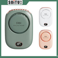 Quạt thắt lưng không lá LBG, Dây đeo thắt lưng có thể đeo được 3 tốc độ, Quạt cổ Mini, Quạt áo sơ mi chạy bằng pin rảnh tay, Thiết bị làm mát cá nhân để làm vườn du lịch ngoài trời