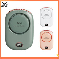 Quạt thắt lưng không lá SPG, Dây đeo thắt lưng có thể đeo được với 3 tốc độ, Quạt cổ Mini, Quạt áo sơ mi chạy bằng pin rảnh tay, Thiết bị làm mát cá nhân để làm vườn du lịch ngoài trời
