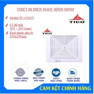 Quạt thông gió âm trần thẳng Tico TC-15AV5