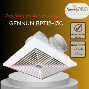 Quạt thông gió gắn trần có ống dẫn Genun BPT12-13C