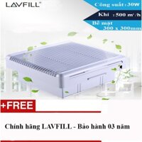 Quạt thông gió hút mùi 2 chiều Model LAVFILL LFW-20DK với bề mặt 300x300mm