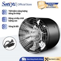 Quạt thông gió hút mùi 4 inch chất liệu thép Quạt hút nhà bếp phòng tắm,250mm-100mm