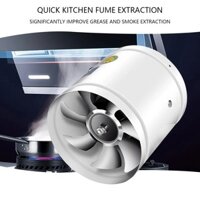 Quạt thông gió hút mùi 4 inch chất liệu thép Quạt hút nhà bếp, quạt thông gió phòng tắm, quạt hút công suất lớn