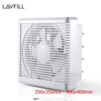 Quạt thông gió hút mùi gắn tường 2 chiều LAVFILL LFW-25DK và LFW-30DK với bề mặt 350x350mm và 400x400mm