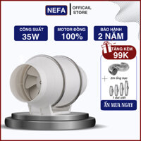 Quạt thông gió hút mùi Nefa chính hãng HF100 - 35W quạt hút khói bếp, hút gió mạnh, tiết kiệm điện