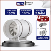Quạt thông gió hút mùi Nefa chính hãng HF200 - 130W quạt hút khói bếp, hút gió mạnh, tiết kiệm điện