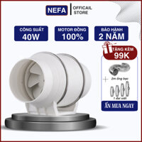 Quạt thông gió hút mùi Nefa chính hãng HF125 - 40W quạt hút khói bếp, hút gió mạnh, tiết kiệm điện