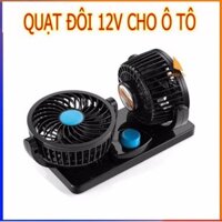 Quạt thông gió ô tô 12v , quạt đôi xe hơi thông khí xe