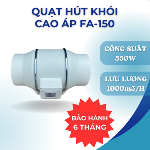Quạt thông gió Shoohan FA 200 - Vuông, Inox