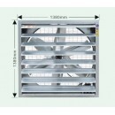 Quạt thông gió vuông gián tiếp Super Win SPW 1380