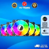 Quạt Thùng Máy - FAN LED CASE INFINITY ROYAL ARGB MÀU ĐEN ( KIT 5 QUẠT ) Giá Rẻ