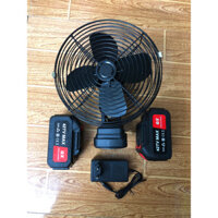 Quạt tích điện (2Tốc Gió+Có Xoay)Quạt Fan lồng quạt 8inch P 10/15/20cell chạy liên tục 6-13H(GDBT)