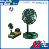 Quạt tích điện cầm tay mini để bàn gấp tròn siêu gọn 3 chế độ gió mạnh pin chạy 6-8 giờ mẫu mới 2021-Quạt điều hòa mini hơi nước giá rẻ-quạt điều hoà mini-quạt hơi nước-quạt mini sạc điện-quạt mini cầm tay