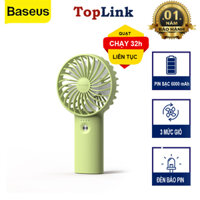 Quạt Tích Điện Cầm Tay Pin Trâu 32h Sử Dụng Yoobao F3 Với 3 Tốc Độ Gió Có Đèn Báo Pin Thiết Kế Nhỏ Ngọn - Hàng Chính Hãng - Xanh lá nhạt