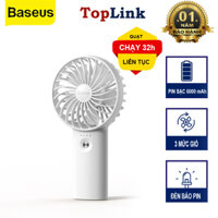 Quạt Tích Điện Cầm Tay Pin Trâu 32h Sử Dụng Yoobao F3 Với 3 Tốc Độ Gió Có Đèn Báo Pin Thiết Kế Nhỏ Ngọn - Hàng Chính Hãng - Màu trắng