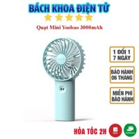 Quạt Tích Điện Cầm Tay Yoobao F3, Quạt Cầm Tay Pin 3000mah Mini, Pin Khỏe Bh 6 tháng |1 đổi 1 trong 7 ngày