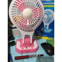 Quạt Tích Điện Có Đèn Led/ Siêu Phẩm Cho Ngày Mất Điện
