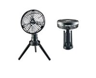 Quạt tích Điện Đa năng HISPEED 3 chân để bàn, treo LỀU kết hợp đèn led Dung lượng Cao 10000mah