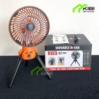 Quạt tích điện đa năng, quạt sạc dự phòng X79 gấp gọn được