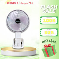 Quạt Tích Điện Để Bàn Gấp Gọn Super, Quạt Kẹp Super 3 Tốc Độ Gió Siêu Tiện Lợi ( Hàng Nhập Khẩu )