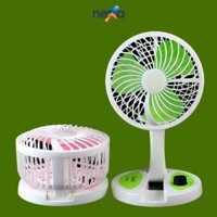 Quạt tích điện để bàn gấp gọn có đèn LED KC-5811