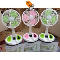 Quạt tích điện để bàn gấp gọn có đèn LED KC-5811